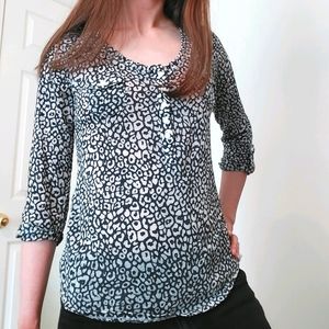 89th & Madison Cheetah Print Top